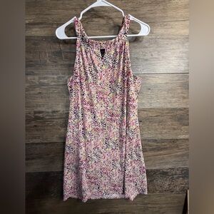 Perceptions Pink Multi-Print Sleeveless Shift Dress